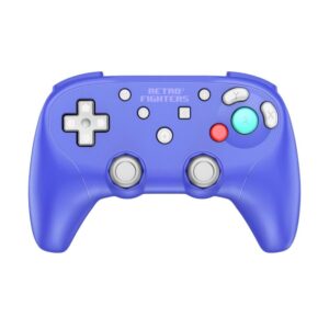 retro fighters bladegc wireless controller next-gen - gamecube, switch, pc, gameboy player compatible indigo (blue/purple)