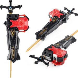 MECHGYRO Sword Launcher Lr Blade Blades Set Metal Fusion Bay BurstGyro Booster B-113 Hell Salamander.12.Op Bey Battling Top Toys Left and Right Launcher Grip Bay Blades 8-12 Boys' Gift Gaming Top Toy