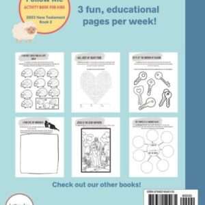 Come Follow Me Activity Book for Kids: 2023 New Testament Weekly Lesson Book for Children, Ages 5-10 (Book 2)