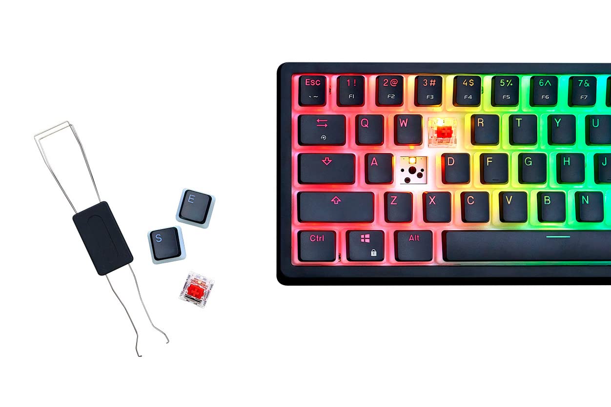 G.Skill KM250 RGB 65% (67-Key) Mechanical Keyboard, PBT Dual Injection Keycap (Black)