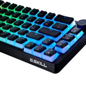 G.Skill KM250 RGB 65% (67-Key) Mechanical Keyboard, PBT Dual Injection Keycap (Black)