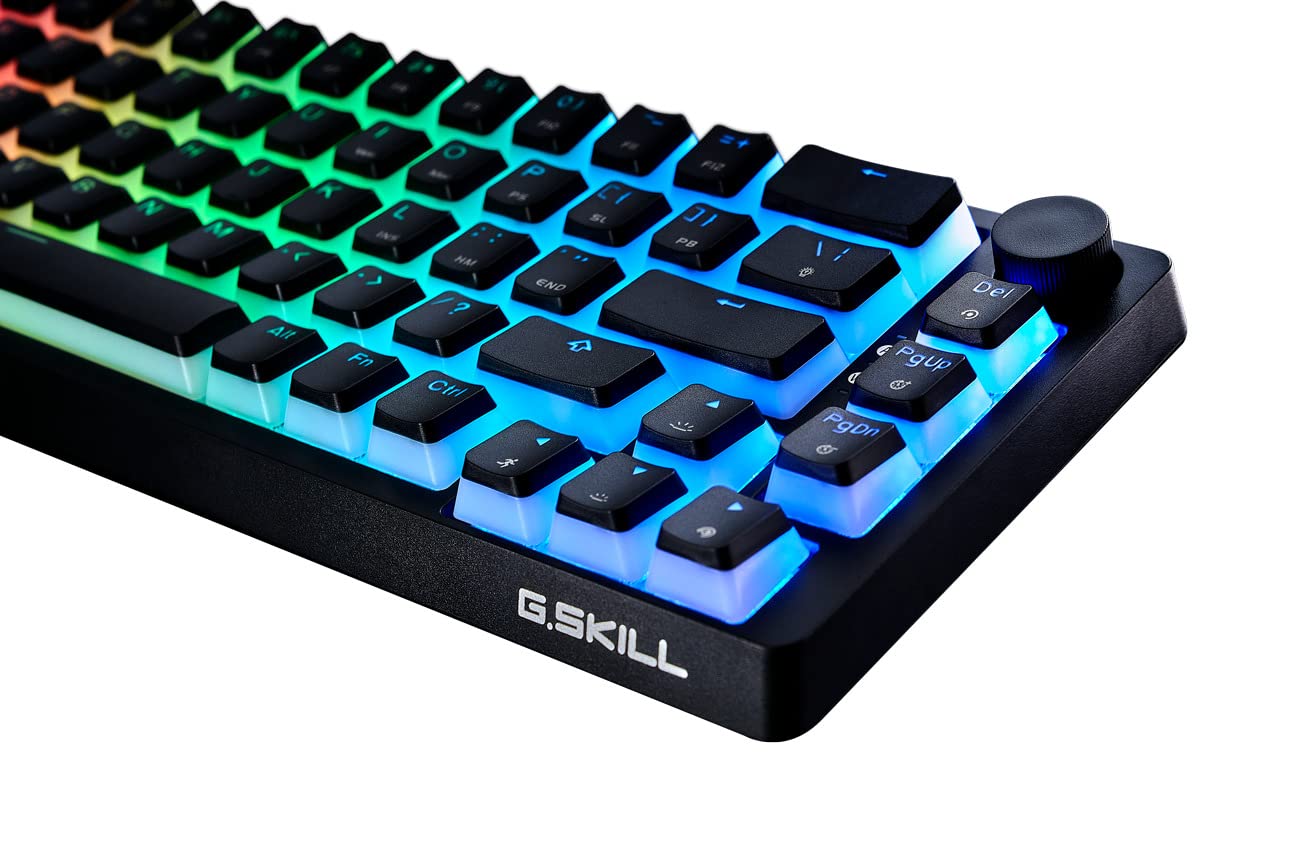 G.Skill KM250 RGB 65% (67-Key) Mechanical Keyboard, PBT Dual Injection Keycap (Black)