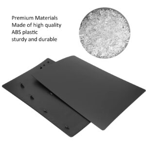 Replacement Panel for PS5, Sturdy Durable Simple Install and Remove Panel Protective Case, Dust and Scratch Resistant for PS5 Digital Edition(Black)