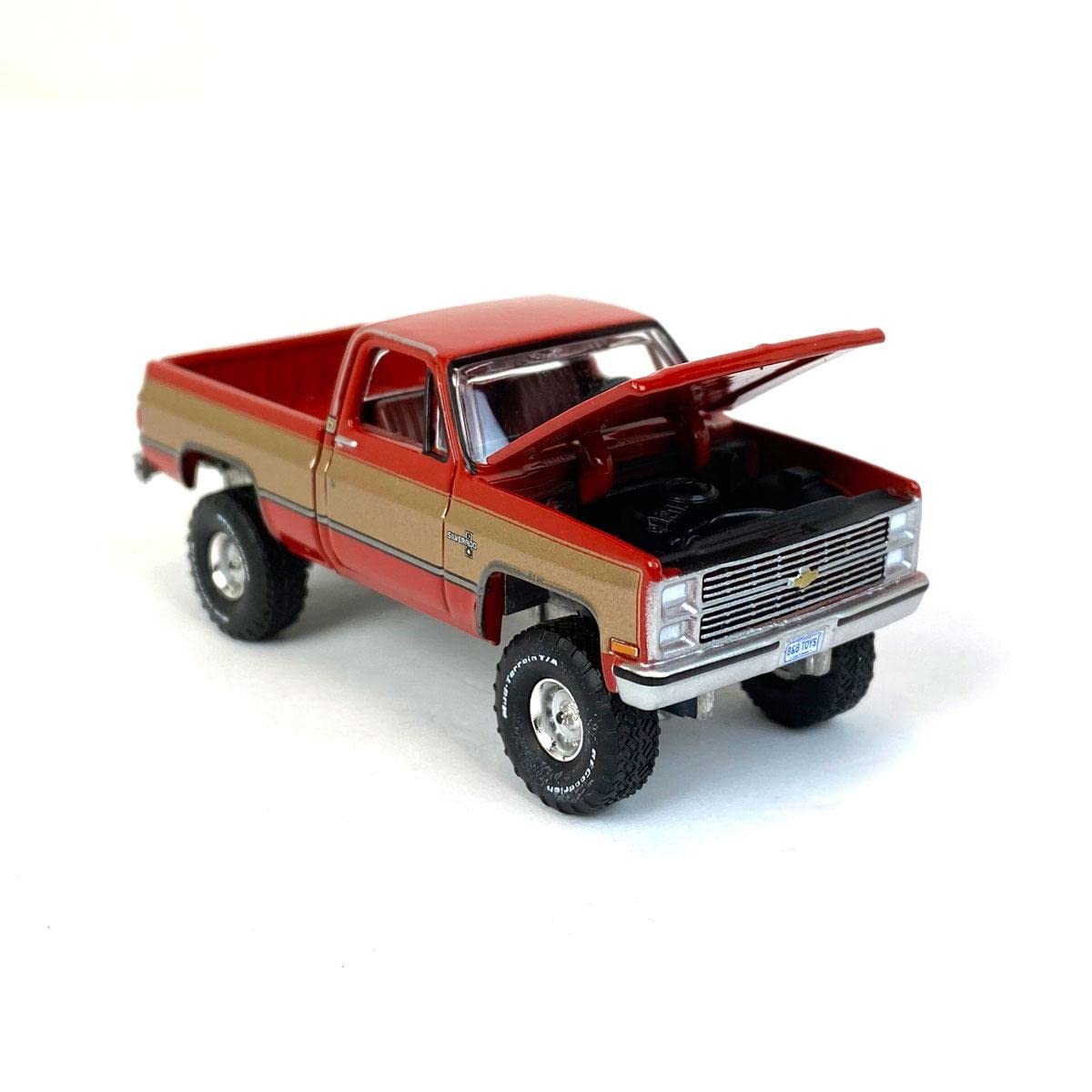 Truck 1/64 1983 Chevy K10 4x4, Red/Gold, Exclusive Limited Edition CP7805