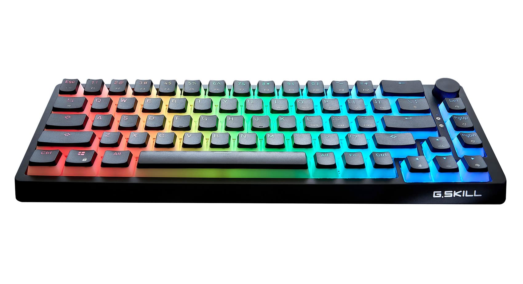 G.Skill KM250 RGB 65% (67-Key) Mechanical Keyboard, PBT Dual Injection Keycap (Black)