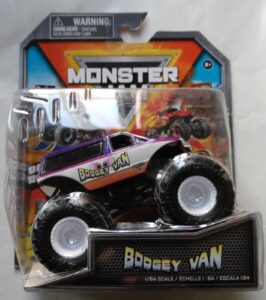 monster jam boogey van, series 27 (1:64 scale)