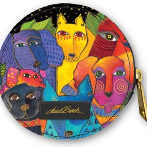 Monarque Round Zipper Case, Signature Artists (Laurel Burch Dogs And Doggies)