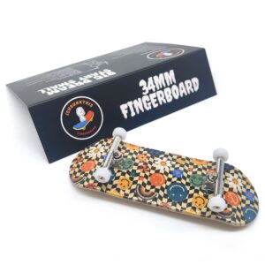 ishrunkthis Retro Smiley Faces - 34mm Wooden Pro Fingerboard Completes