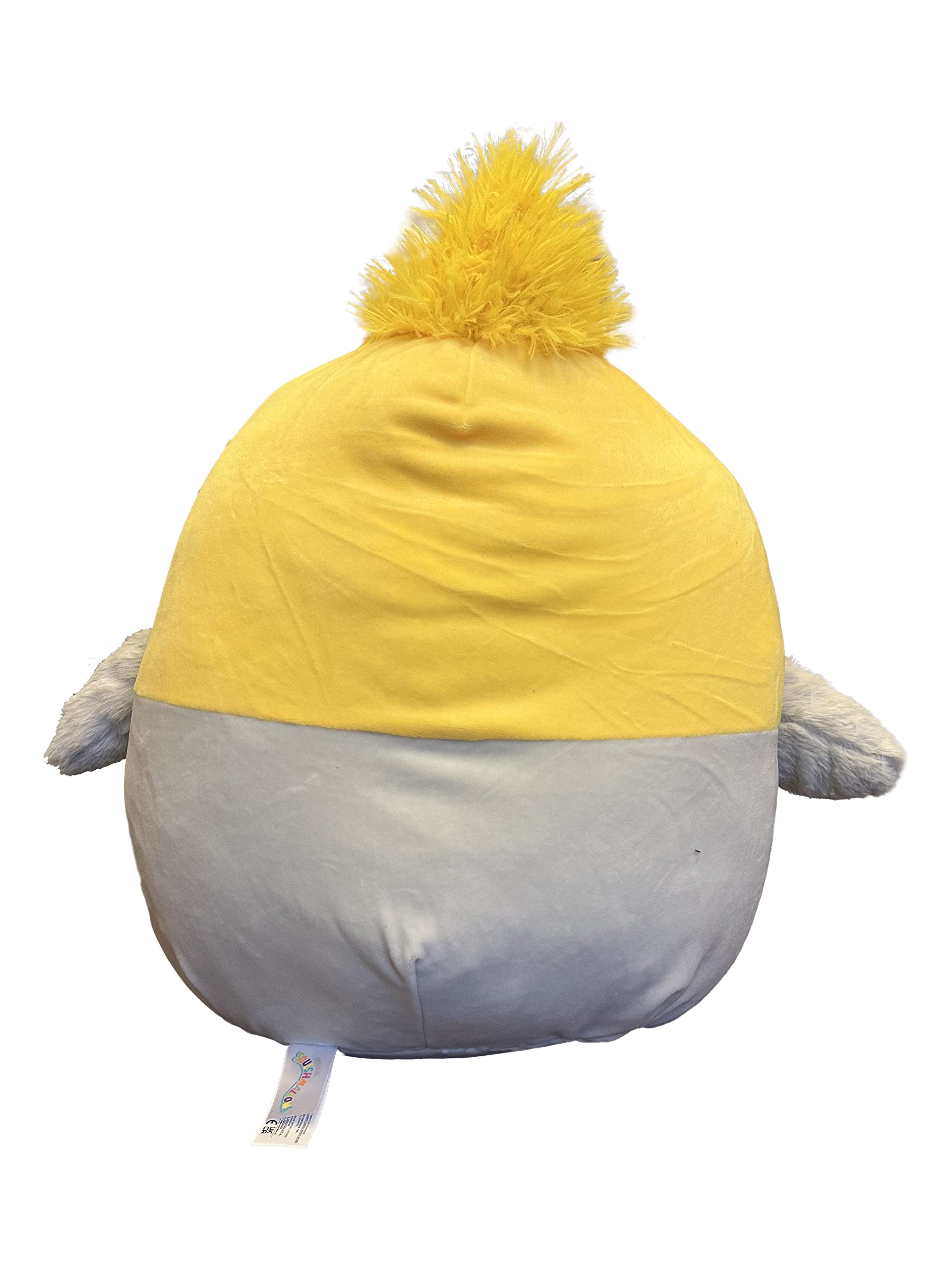 Squishmallows 14-Inch Yellow Gray Cockatiel Plush - Add Charlize to Your Squad, Ultrasoft Stuffed Animal Medium-Sized Plush Toy, Official Kellytoy Plush