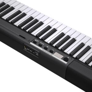 Longeye Piano Keyboard 88 Keys Compact Digital Piano for Beginners with Full Size Semi Weighted Keys, Sustain Pedal, Headphones, Carrying Case (88 Key With Stand, Black)