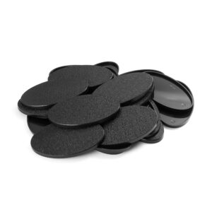 easypegs 75 x 42 mm textured plastic oval bases wargames table top games 20 count