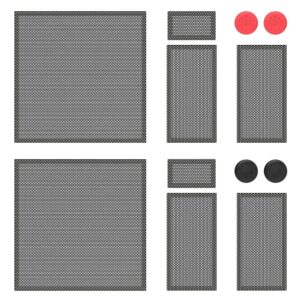 Dust Filter Cover Kit Compatiable for Xbox Series X Dust Filter Cover Top Case Dust Proof Filter Cover Dust Proof Cover for Xbox Series X (Two Sets of dust-Proof nets + Two Pairs of Rocker caps)