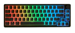 g.skill km250 rgb 65% (67-key) mechanical keyboard, pbt dual injection keycap (black)