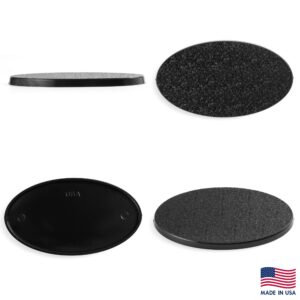 EasyPegs 75 x 42 mm Textured Plastic Oval Bases Wargames Table Top Games 20 Count