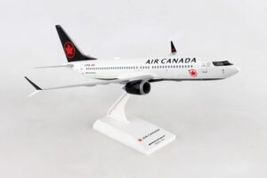 skymarks skr983-1 1-130 scale air canada 737max8 model aircraft toy