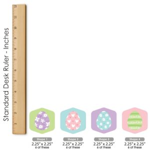 Big Dot of Happiness Spring Easter Bunny - Happy Easter Party Scavenger Hunt - 1 Stand and 48 Game Pieces - Hide and Find Game