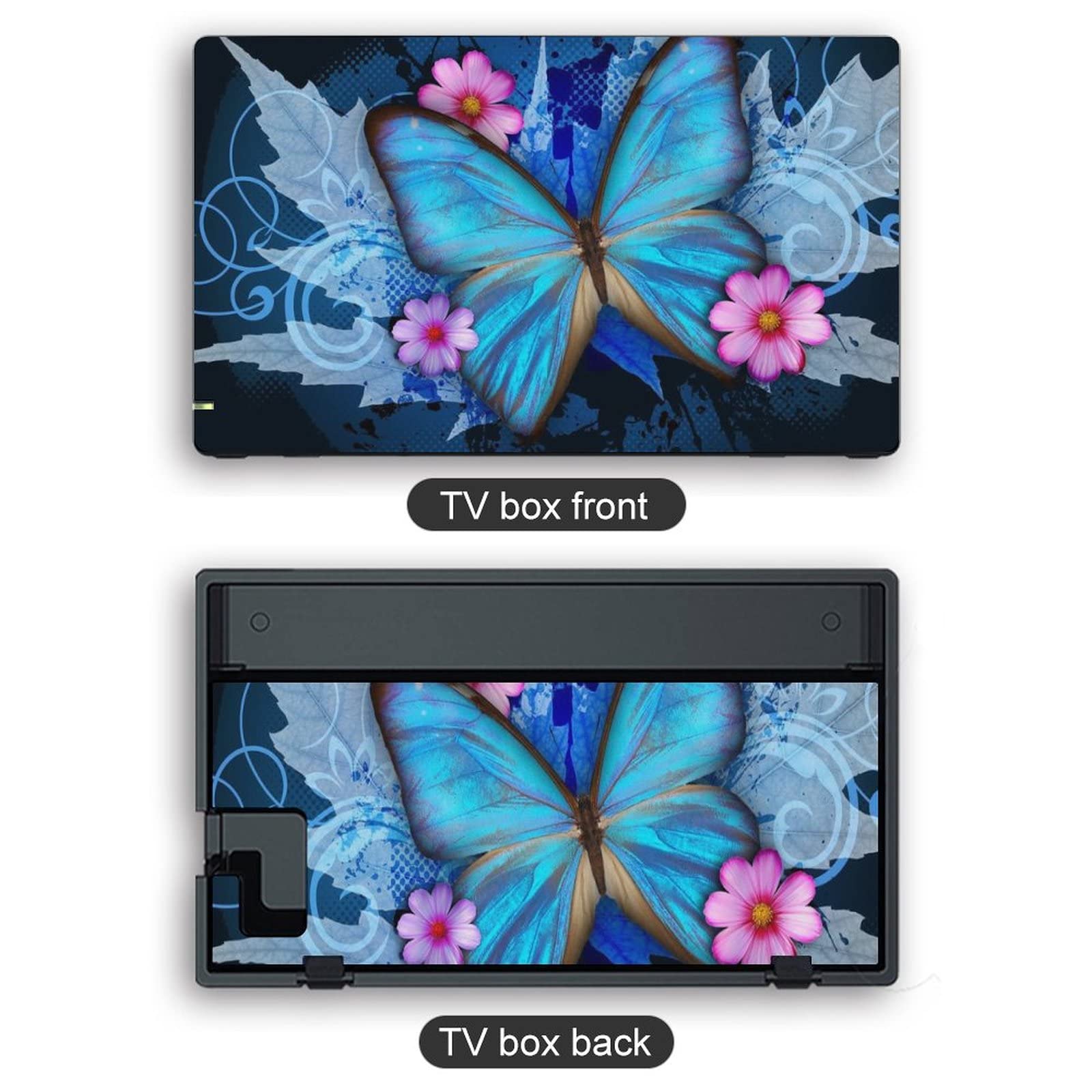 Blue Butterfly Flora Decal Stickers Cover Skin Protective FacePlate for Nintendo Switch for Switch