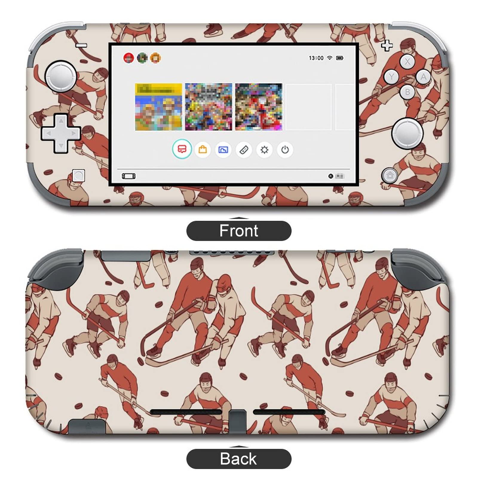 Hockey Game Decal Stickers Cover Skin Protective FacePlate for Nintendo Switch for Switch