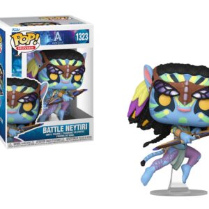 Protector + [Way of Water] [Pop Movies] Vinyl Figurine (Avatar Bundled with Funko Compatible Pop Box Protector Case) (Battle Neytiri)