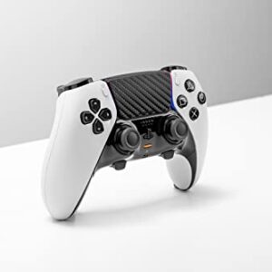 Skin Compatible with Dualsense Edge - TouchProtect Cover to Protect, Add Style, & Enhance Your PS5 Dualsense Controller's Trackpad with Texture! (Carbon Fiber - Black)