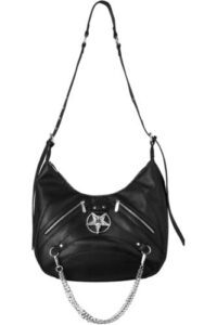 killstar misfit handbag faux leather gothic pentagram chain zipper