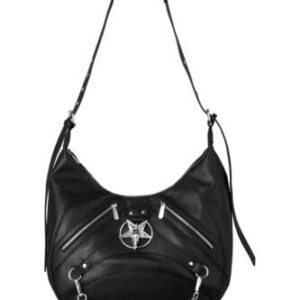 Killstar Misfit Handbag Faux Leather Gothic Pentagram Chain Zipper