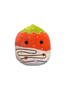 squishmallow 5-inch plush - join the 2023 valentine's day squad stuffed animal toys (scarlett dipped strawberry)