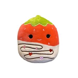 Squishmallow 5-Inch Plush - Join The 2023 Valentine's Day Squad Stuffed Animal Toys (Scarlett Dipped Strawberry)