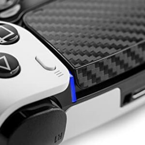 Skin Compatible with Dualsense Edge - TouchProtect Cover to Protect, Add Style, & Enhance Your PS5 Dualsense Controller's Trackpad with Texture! (Carbon Fiber - Black)