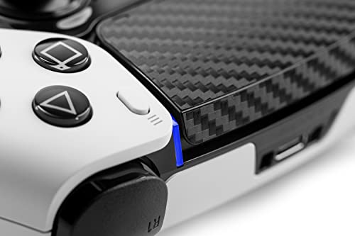 Skin Compatible with Dualsense Edge - TouchProtect Cover to Protect, Add Style, & Enhance Your PS5 Dualsense Controller's Trackpad with Texture! (Carbon Fiber - Black)