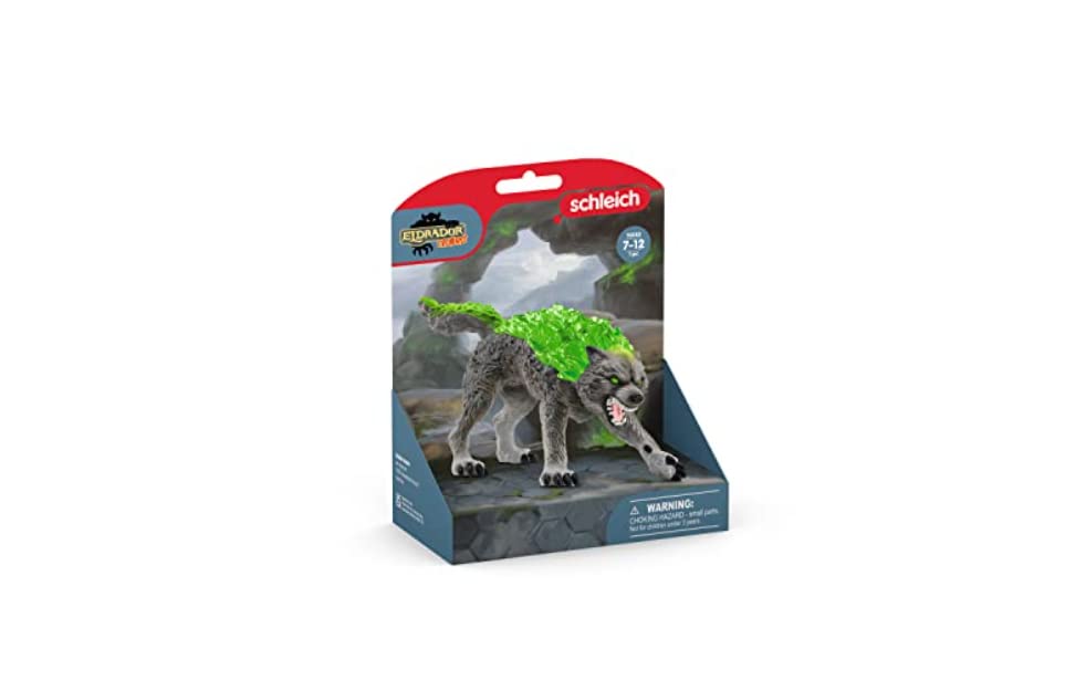 Schleich Eldrador New 2023, Mythical Creature Toys for Boys and Girls, Granite Wolf Action Figure Toy, Ages 7+