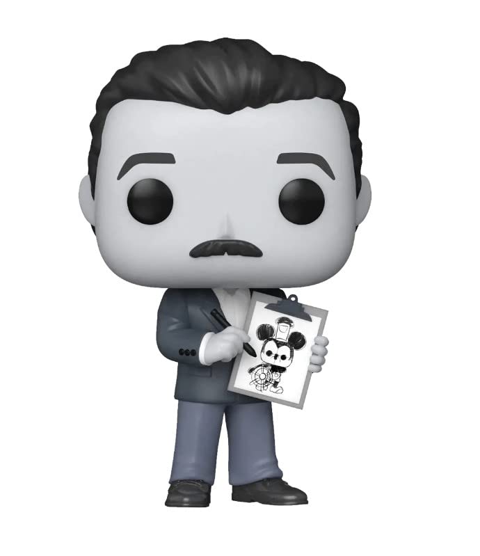 Funko POP! Disney: Disney 100 - Walt Disney with Drawing Bundled with a Byron's Attic Pop Protector