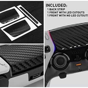 Skin Compatible with Dualsense Edge - TouchProtect Cover to Protect, Add Style, & Enhance Your PS5 Dualsense Controller's Trackpad with Texture! (Carbon Fiber - Black)