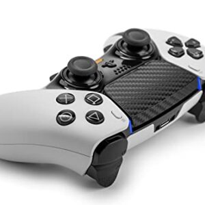 Skin Compatible with Dualsense Edge - TouchProtect Cover to Protect, Add Style, & Enhance Your PS5 Dualsense Controller's Trackpad with Texture! (Carbon Fiber - Black)