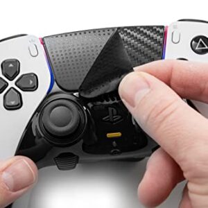 Skin Compatible with Dualsense Edge - TouchProtect Cover to Protect, Add Style, & Enhance Your PS5 Dualsense Controller's Trackpad with Texture! (Carbon Fiber - Black)