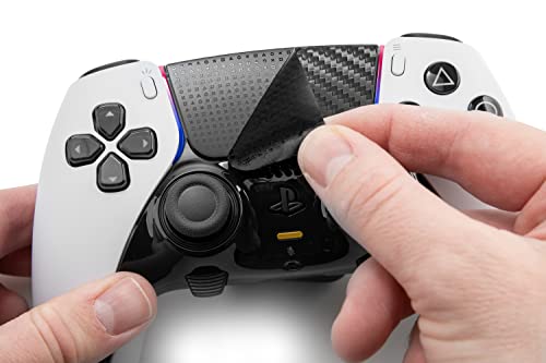 Skin Compatible with Dualsense Edge - TouchProtect Cover to Protect, Add Style, & Enhance Your PS5 Dualsense Controller's Trackpad with Texture! (Carbon Fiber - Black)