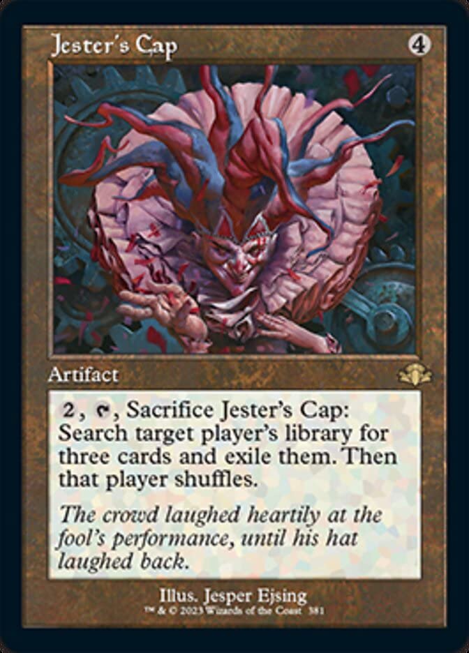 Magic: the Gathering - Jester's Cap (381) - Retro Frame - Dominaria Remastered