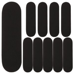 jojofuny fingerboard foam grip tape 10pcs adhesive backing non slip foam grip tape for fingerboards finger skateboards toy black