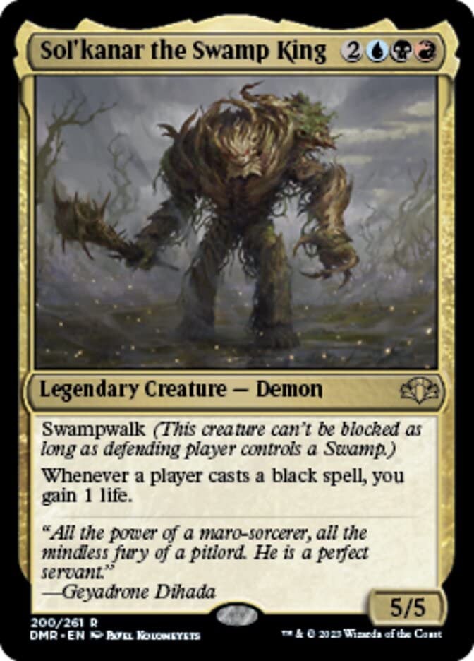 Magic: the Gathering - Sol'kanar The Swamp King (200) - Dominaria Remastered