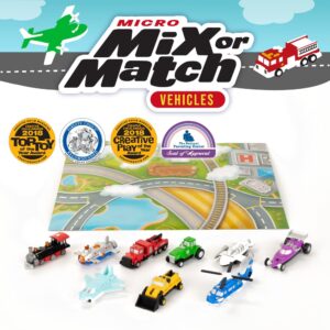 POPULAR PLAYTHINGS Micro Mix or Match Vehicles Deluxe Set of 9 Toy Cars Planes and More