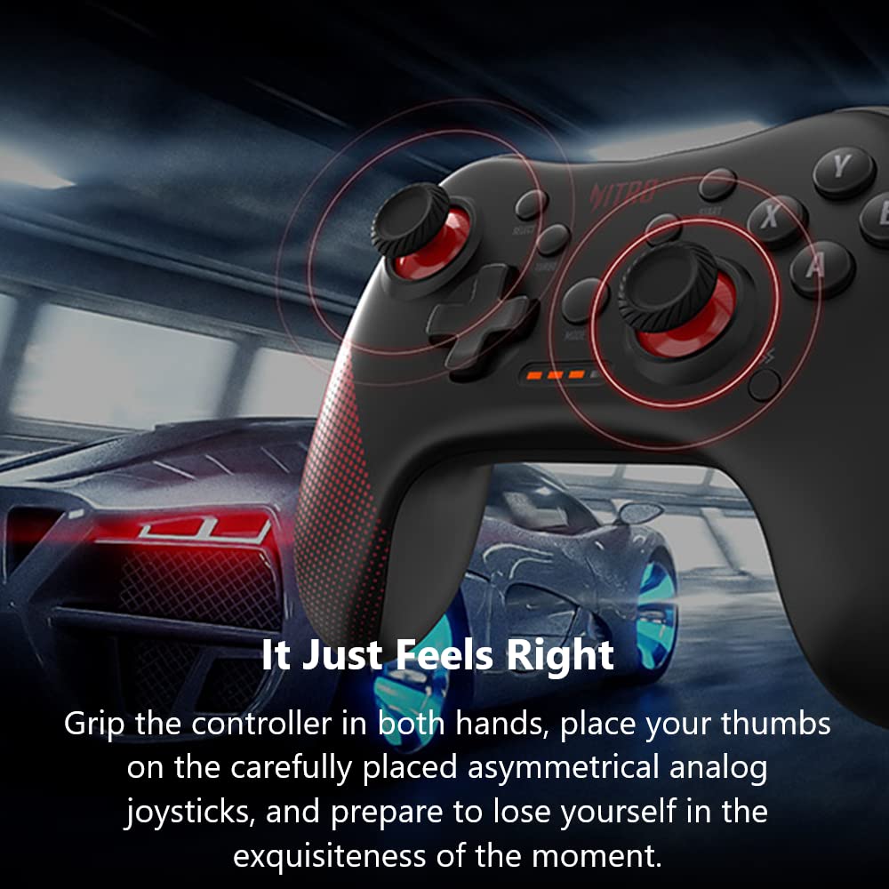 Acer Nitro Wired Gaming Controller - Featuring Joystick, Directional Pad, Turbo Button, Action Buttons and LED Indicator Lights - Compatible with Windows and Android Devices