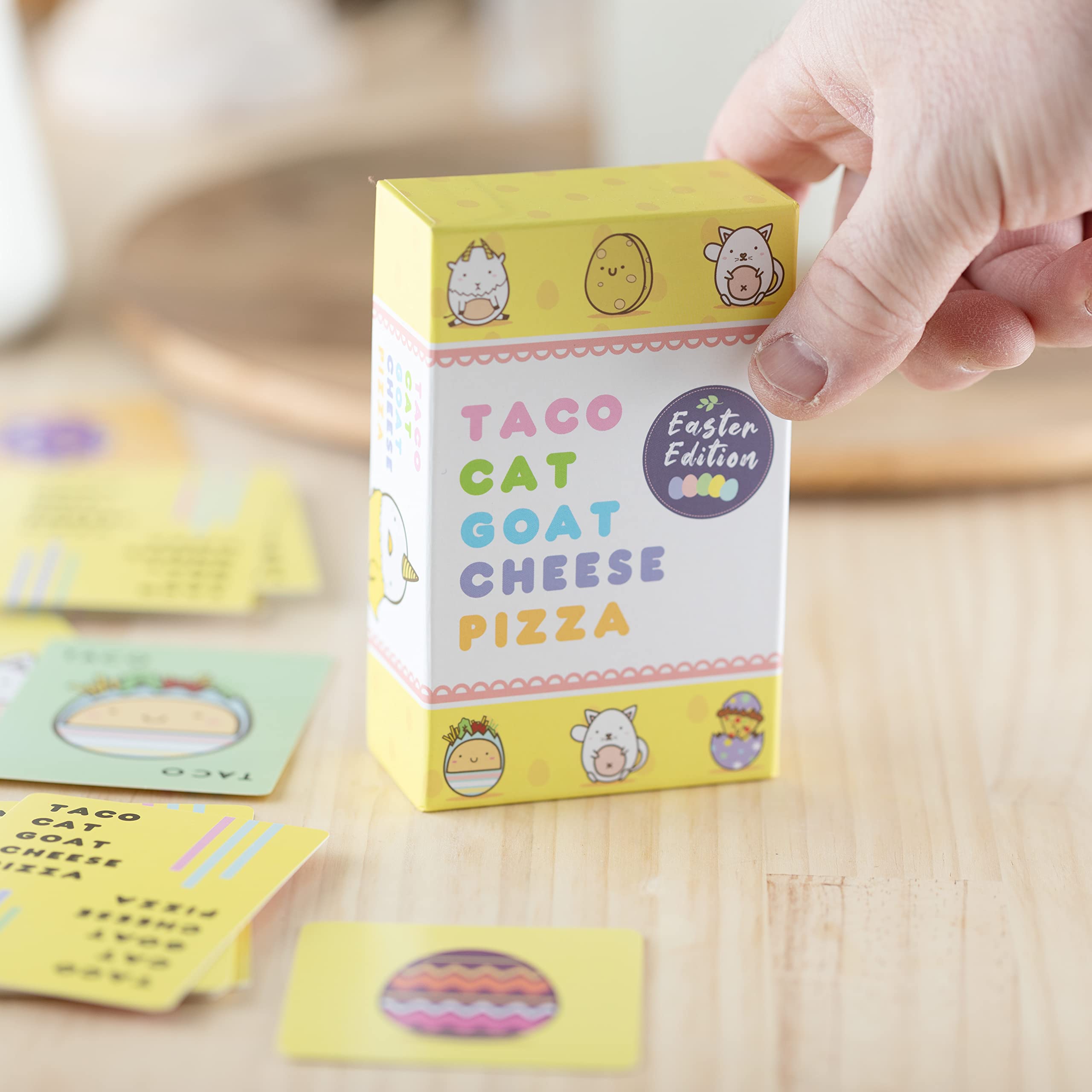 Taco Cat Goat Cheese Pizza - Easter Edition! Fun Seasonal Version of Our hit Game! Ages 8+, 10-15 Minutes to Play, 2-8 Players