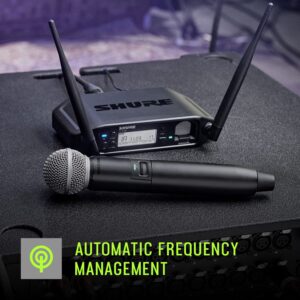 Shure GLXD1+ Wireless Bodypack Transmitter with Reversible Belt Clip and SB904 Battery (12-Hour Life) - for use with GLX-D+ Dual Band Wireless Microphone Systems (Receiver Sold Separately)