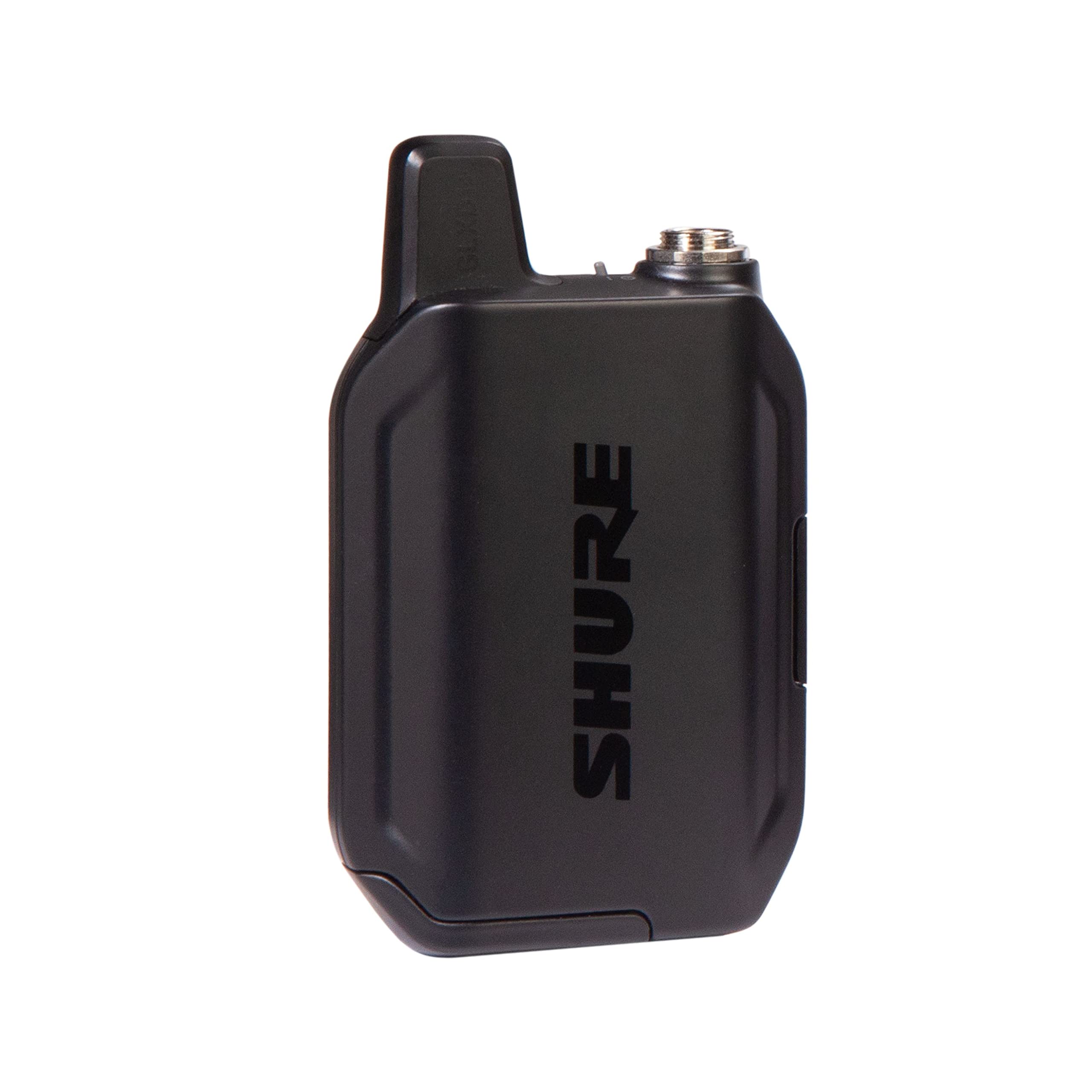 Shure GLXD1+ Wireless Bodypack Transmitter with Reversible Belt Clip and SB904 Battery (12-Hour Life) - for use with GLX-D+ Dual Band Wireless Microphone Systems (Receiver Sold Separately)