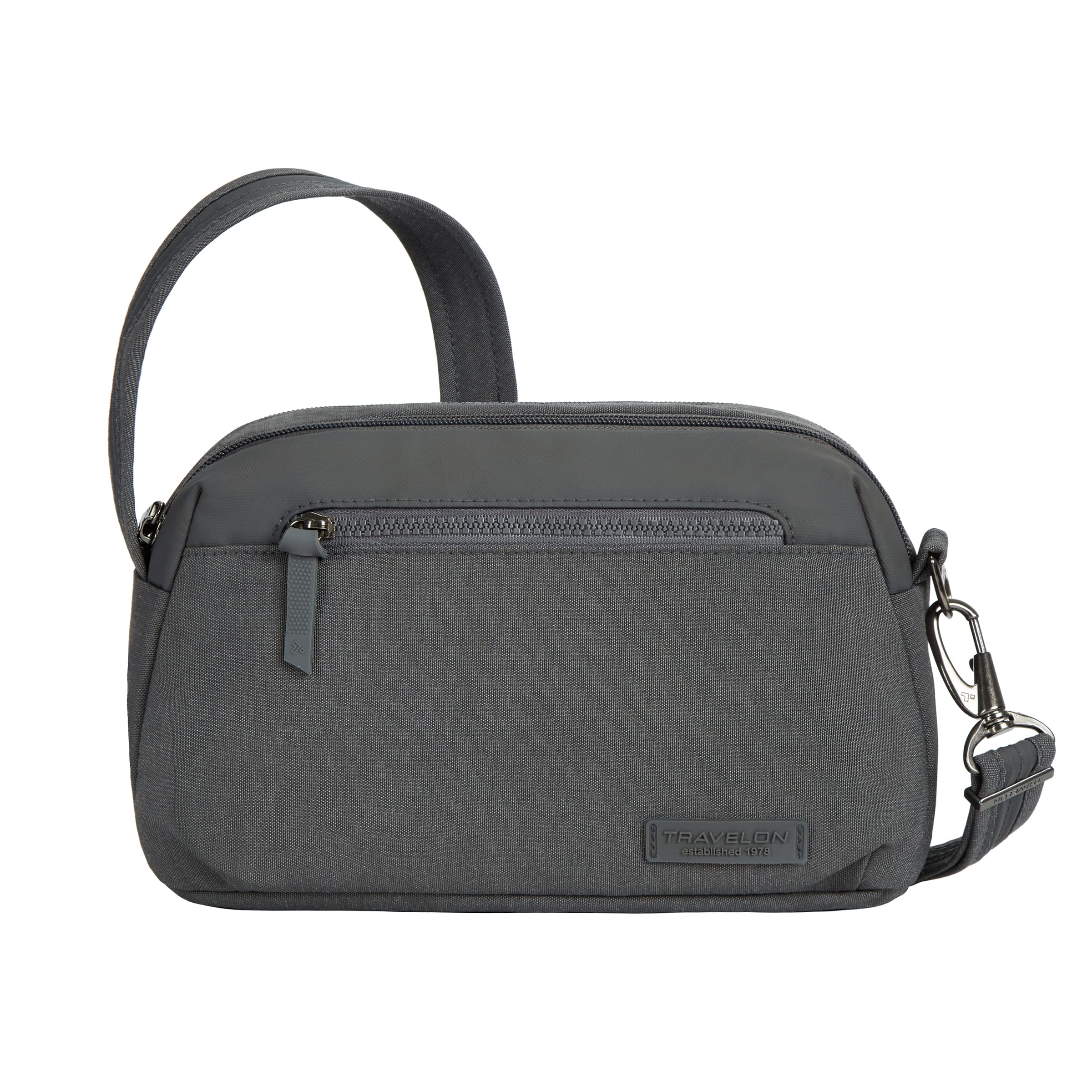 Travelon Anti-Theft Metro Dome Crossbody, Gray Heather