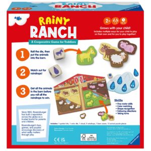 Ravensburger Rainy Ranch - Engaging Cooperative Game for Toddlers | Skill Development | Flexibility for Growing Minds | Stimulates Imagination