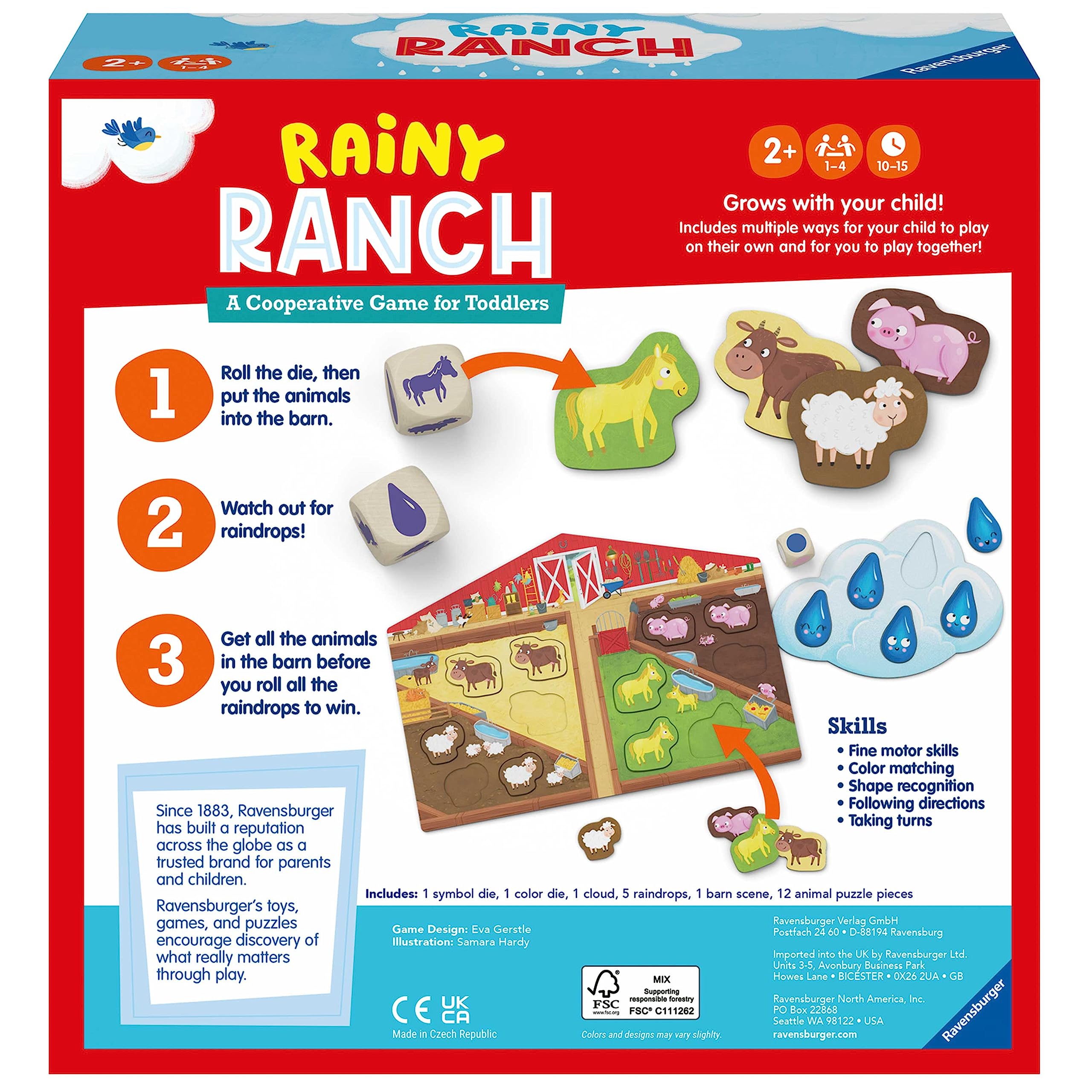 Ravensburger Rainy Ranch - Engaging Cooperative Game for Toddlers | Skill Development | Flexibility for Growing Minds | Stimulates Imagination