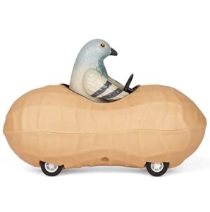 accoutrements archie mcphee pigeon in a peanut pull back toy car (13038)