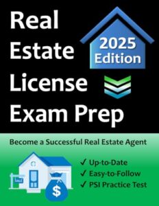 national real estate salesperson license exam prep: everything you need to become a real estate agent → study guide, math calculations, practice test similar to exam, term dictionary & more!