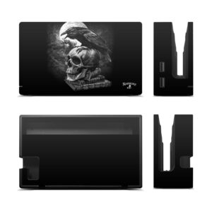 Head Case Designs Officially Licensed Alchemy Gothic Poe's Raven Gothic Vinyl Sticker Gaming Skin Decal Cover Compatible With Nintendo Switch Console & Dock & Joy-Con Controller Bundle